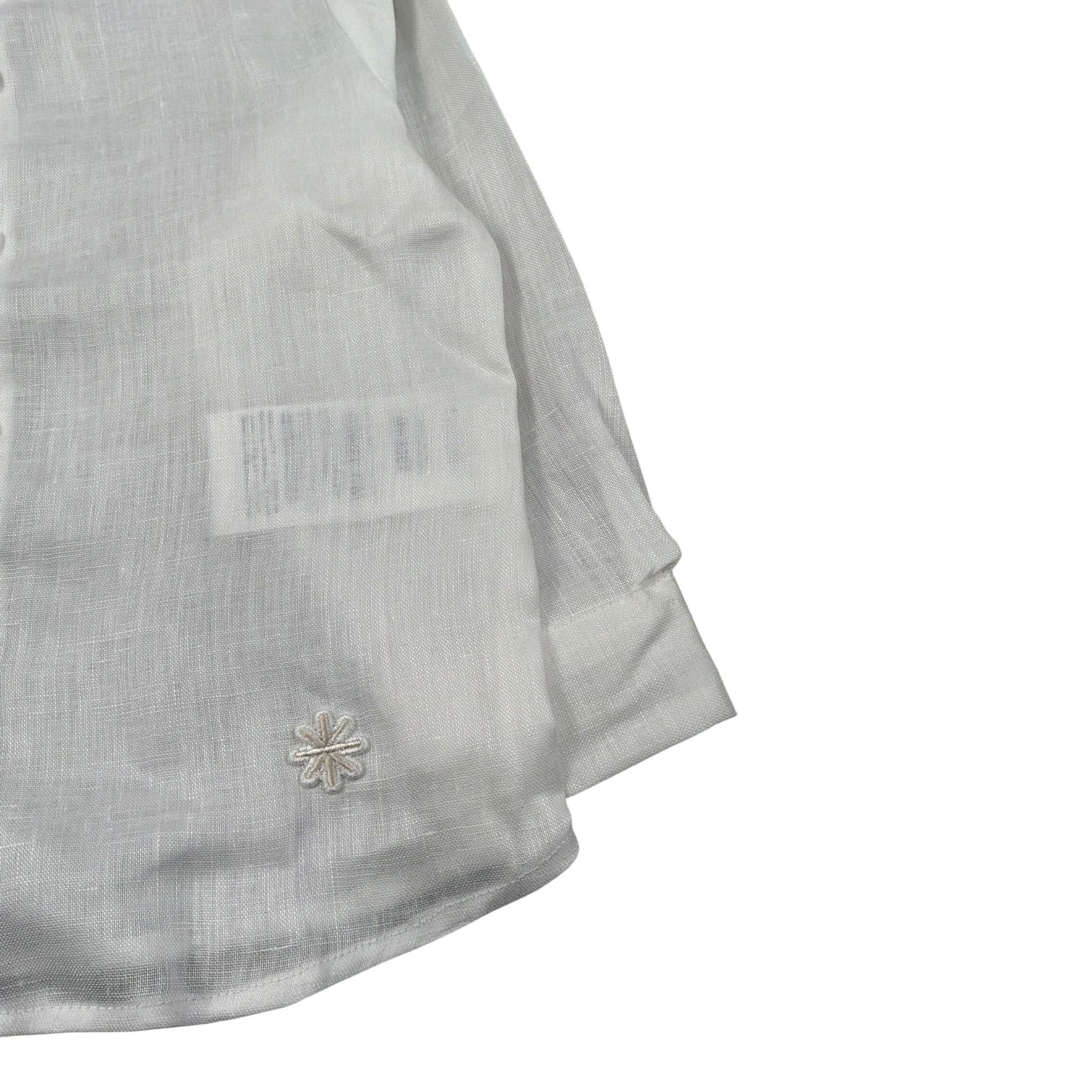 Manuel Ritz Camicia Collo Coreano Tinta Uita Bianco per Neonato MR2033N BIANCO MANUEL RITZ 