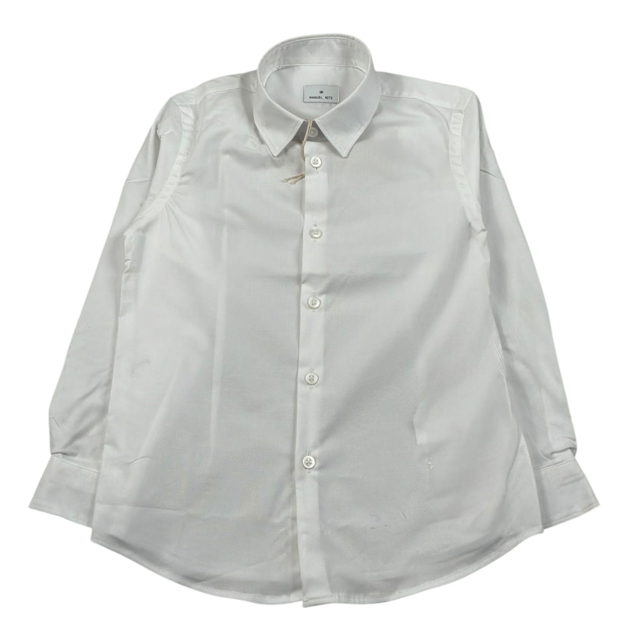 Manuel Ritz Camicia Manica Unga tinta unita Bianco per Bambino MR2284 BIANCO MANUEL RITZ 