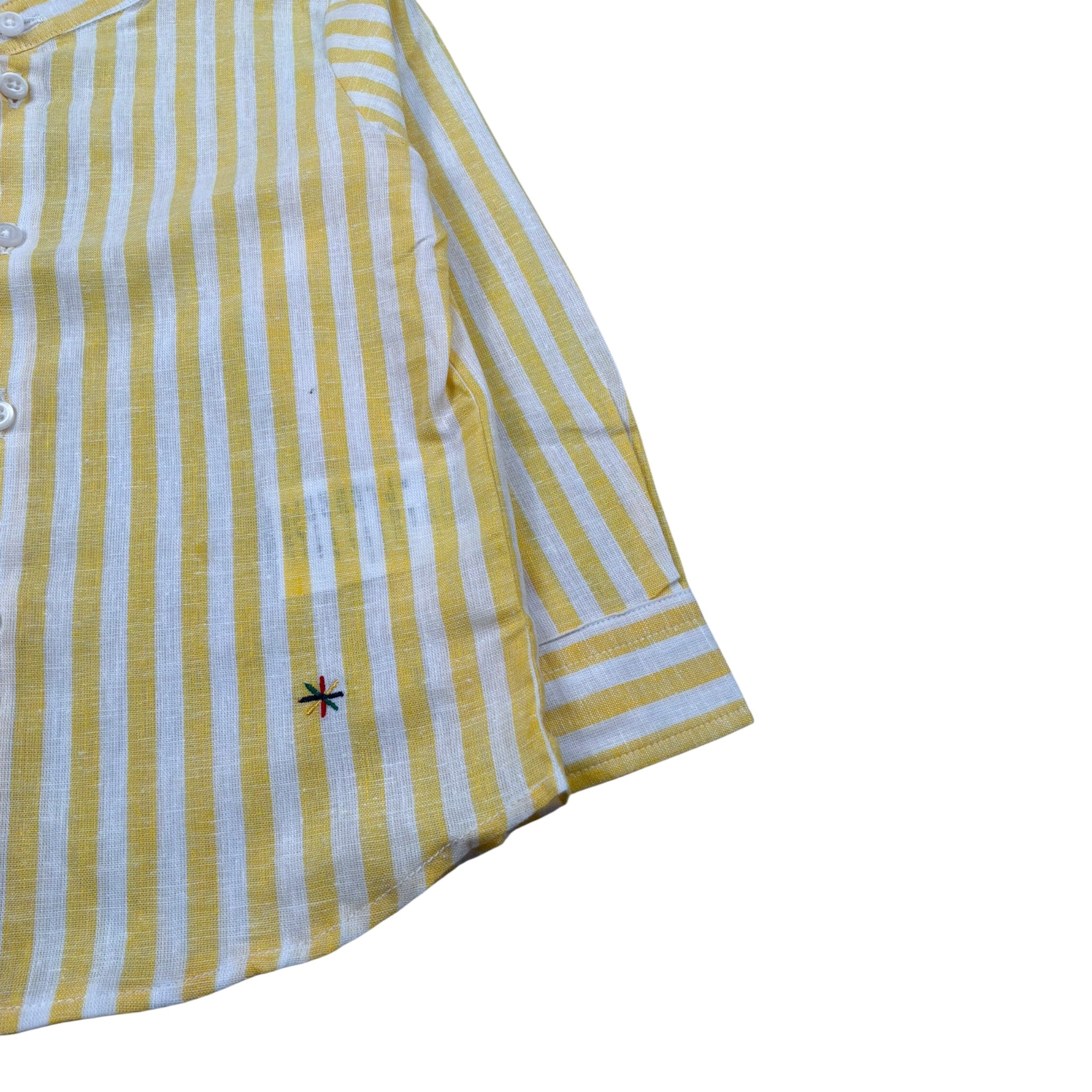 Manuel Ritz Camicia Manica Lunga Fantasia A Righe Giallo per Bambino MR2586 GIALLO MANUEL RITZ 