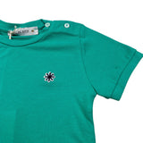 Manuel Ritz T-Shirt Girocollo tinta unita con Logo Verde per Neonato MR2675 VERDE MANUEL RITZ 