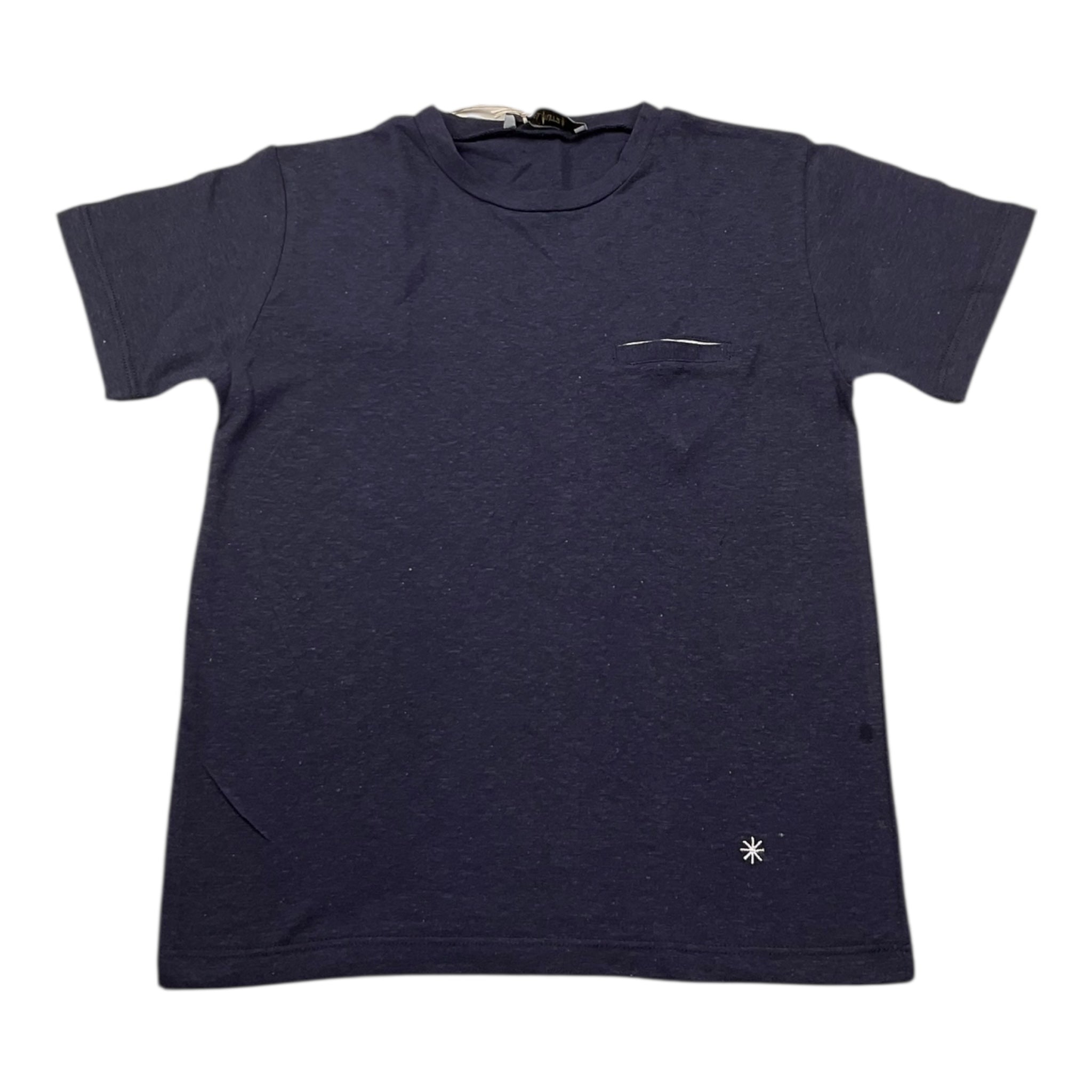 Manuel Ritz T-Shirt Girocollo Tinta Unita con Taschino per Bambino MR2939J BLU MANUEL RITZ 