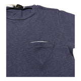 Manuel Ritz T-Shirt Girocollo Tinta Unita con Taschino per Bambino MR2939J BLU MANUEL RITZ 