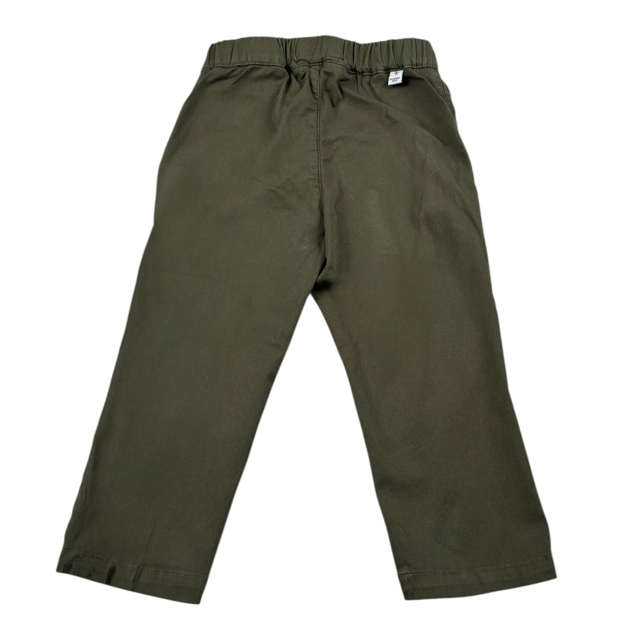 Manuel Ritz Pantalone Tinta Unita con Elastico In Vita per Neonato MR3013X VERDE MANUEL RITZ 