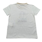 Manuel Ritz T-Shirt Girocollo tinta unita con Ricamo Panna per Bambino MR3117XX PANNA MANUEL RITZ 