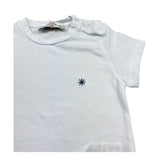 Manuel Ritz T-Shirt Girocollo Tinta Unita con Logo per Neonato MR3120N BIANCO MANUEL RITZ 