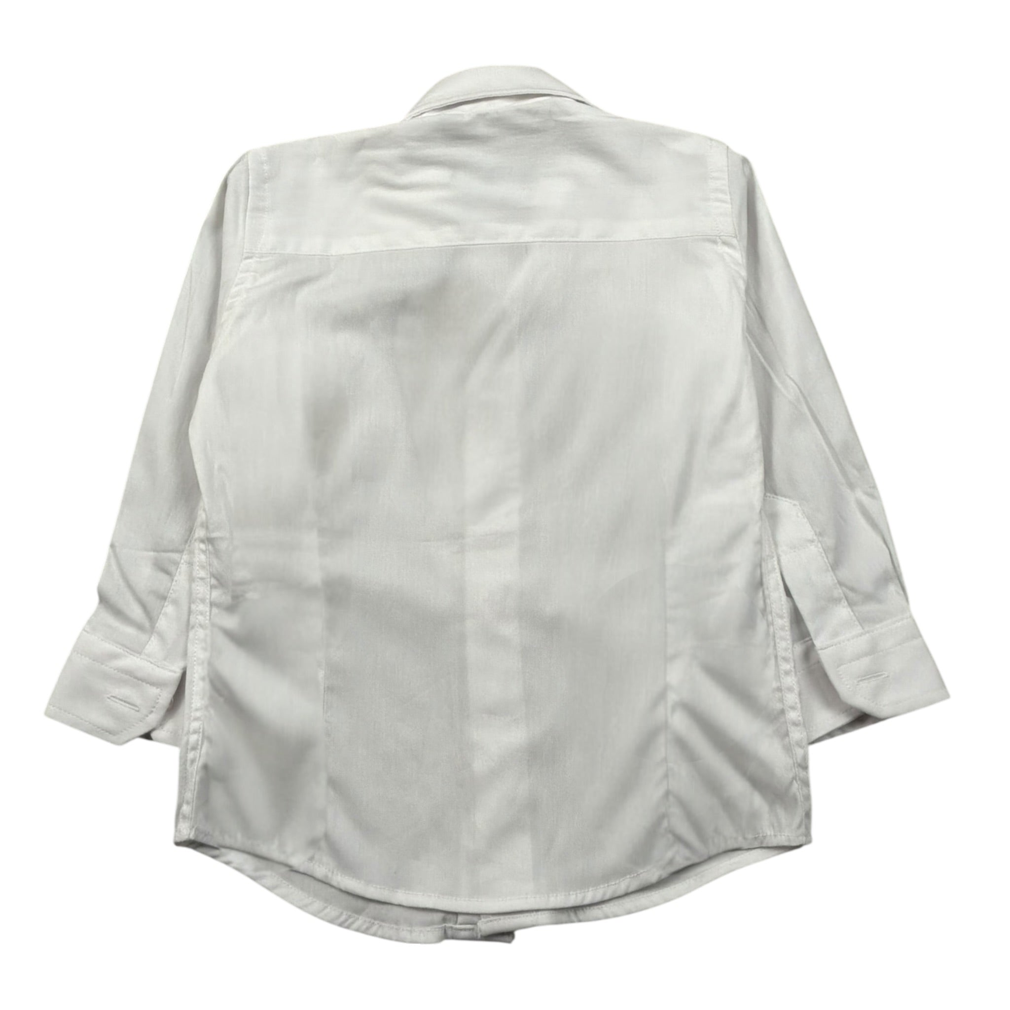 Manuell & Frank Camicia Manica Lunga Tinta Unita per Neonato MF3404N BIANCO MANUELL & FRANK 