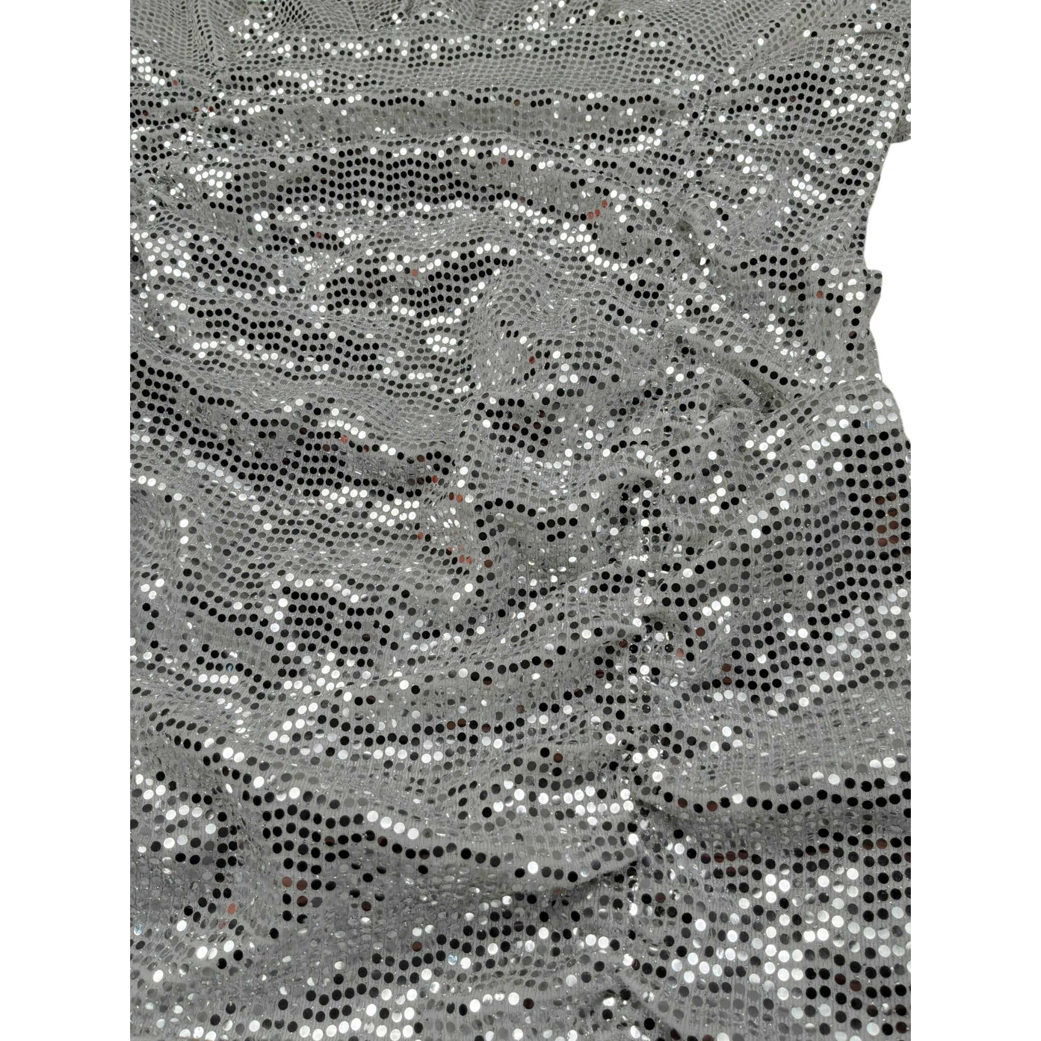 Marc Ellis Abito Tinta Unita con Pailletes per Bambina JMJDR01187 ARGENTO MARC ELLIS 