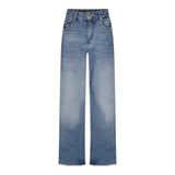 Marc Ellis Jeans Tinta Unita Modello A Palazzo per Bambina JMJPT01183 BLU MARC ELLIS 