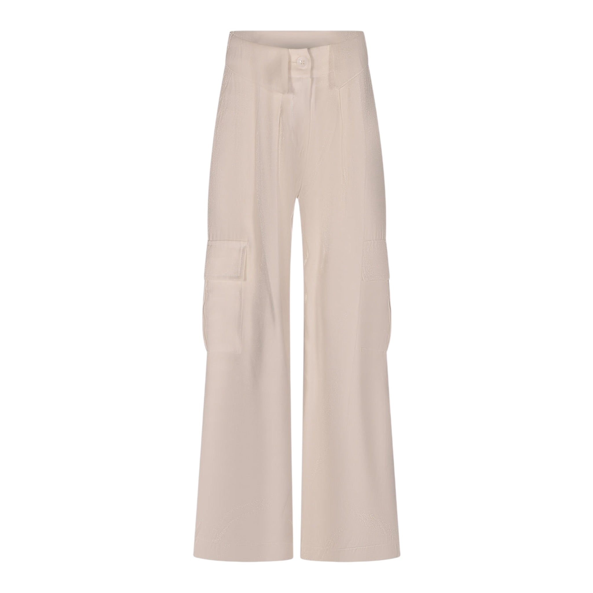 Marc Ellis Pantalone Tinta Unita Modello con Tasconi per Bambina JMJPT01189 BIANCO MARC ELLIS 