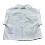 Marc Ellis Camicia Mezza Manica Tinta Unita con Logo per Bambina JMJSH01176X BIANCO MARC ELLIS 