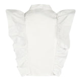 Marc Ellis Camicia Tinta Unita con Balze per Bambina JMJSH16684 BIANCO MARC ELLIS 