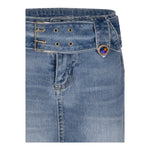 Marc Ellis Gonna In Denim Tinta Unita per Bambina JMJSK01259 BLU MARC ELLIS 