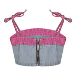 Marc Ellis Top tinta unita In Denim Azzurro per Bambina JMJTP01212 AZZURRO MARC ELLIS 