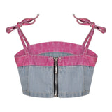 Marc Ellis Top tinta unita In Denim Azzurro per Bambina JMJTP01212 AZZURRO MARC ELLIS 