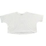 Marc Ellis T-Shirt Girocollo Tinta Unita con Brillantini per Bambina JMJTS01165 BIANCO MARC ELLIS 