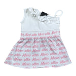 Marc Ellis top Bicolore Logato Bianco per Neonata JMNDR01435N BIANCO MARC ELLIS 