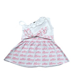 Marc Ellis top Bicolore Logato Bianco per Neonata JMNDR01435N BIANCO MARC ELLIS 