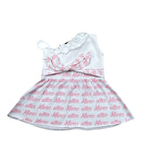 Marc Ellis top Bicolore Logato Bianco per Neonata JMNDR01435N BIANCO MARC ELLIS 