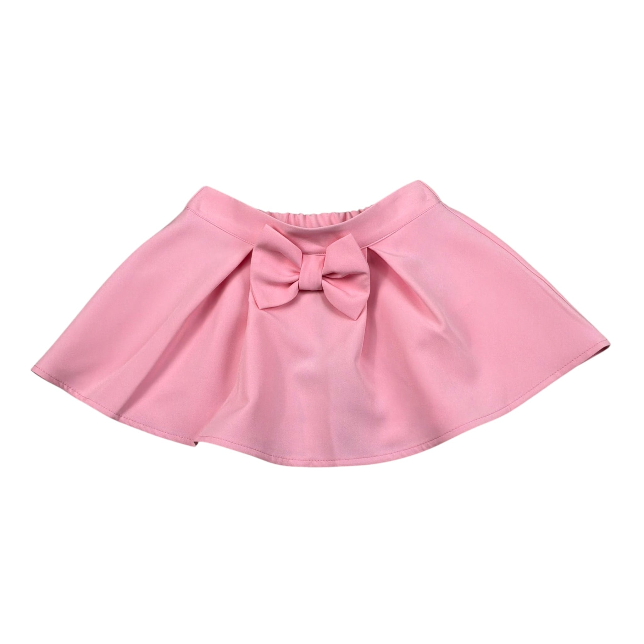 Marc Ellis Gonna Tinta Unita con Fiocco per Bambina JMNSK01425 ROSA MARC ELLIS 