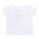 Marc Ellis T-Shirt Girocollo Tinta Unita con Brillantini per Bambina JMNTS16778 BIANCO MARC ELLIS 