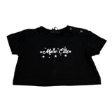 Marc Ellis T-Shirt Girocollo Tinta Unita con Brillantini per Bambina JMNTS16797 NERO MARC ELLIS 