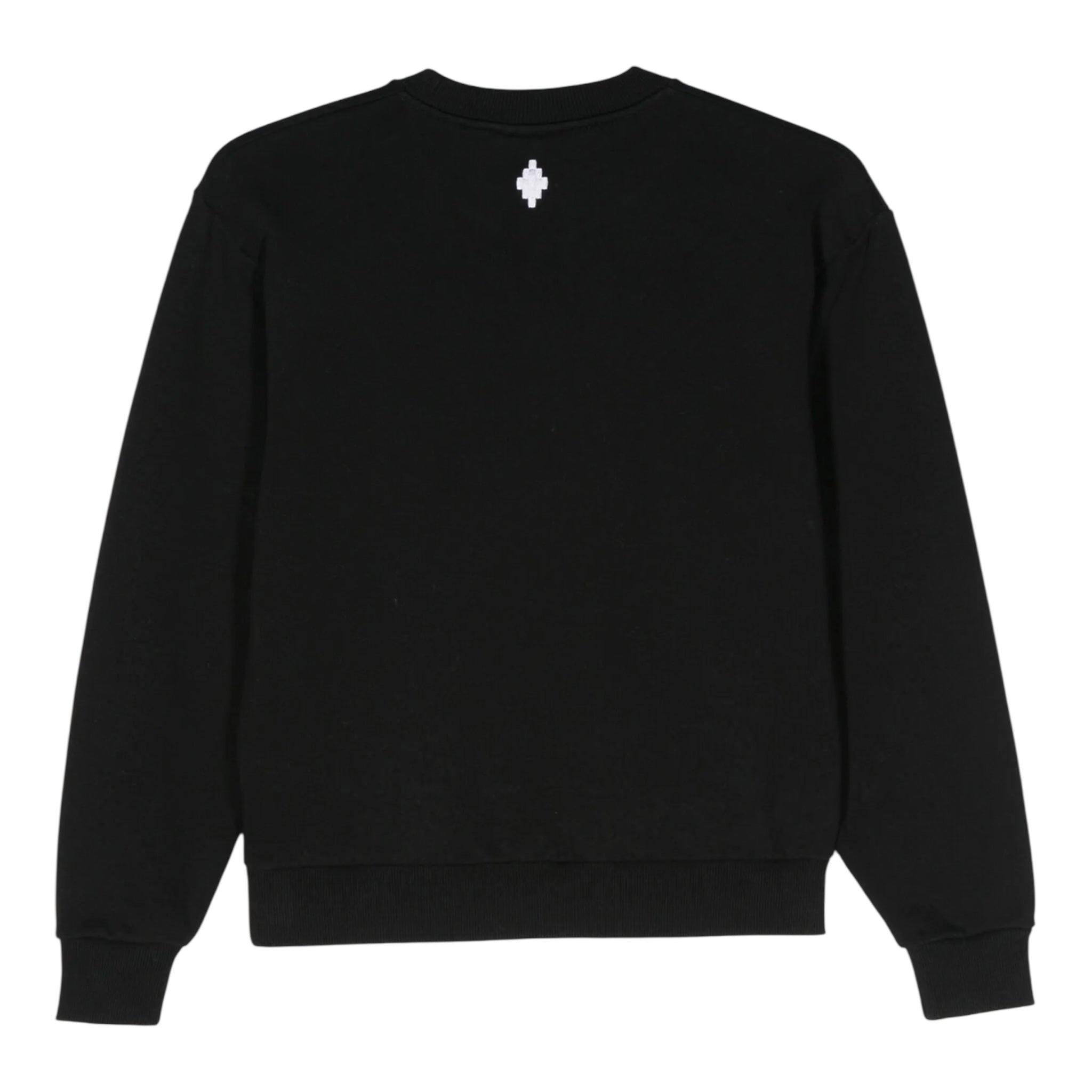Marcelo Burlon Felpa Girocollo Tinta Unita con Stampa per Bambino CBB001F23 NERO MARCELO BURLON 