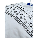 Marcelo Burlon Felpa Chiusa Girocollo tinta unita con Stampa Bianco per Bambino CBBA001F3FLE00 BIANCO MARCELO BURLON 