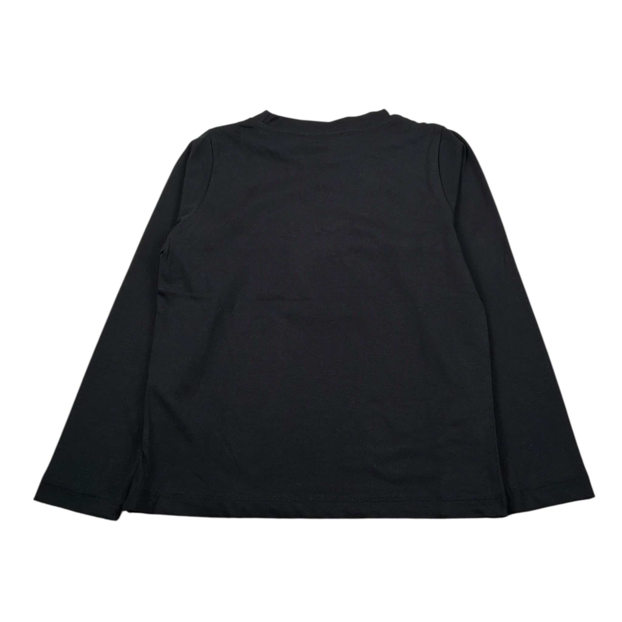 Mariuccia Shirt Girocollo tinta unita con Stampa Brillantinata Nero per Neonata MBFW23T209N NERO MARIUCCIA 