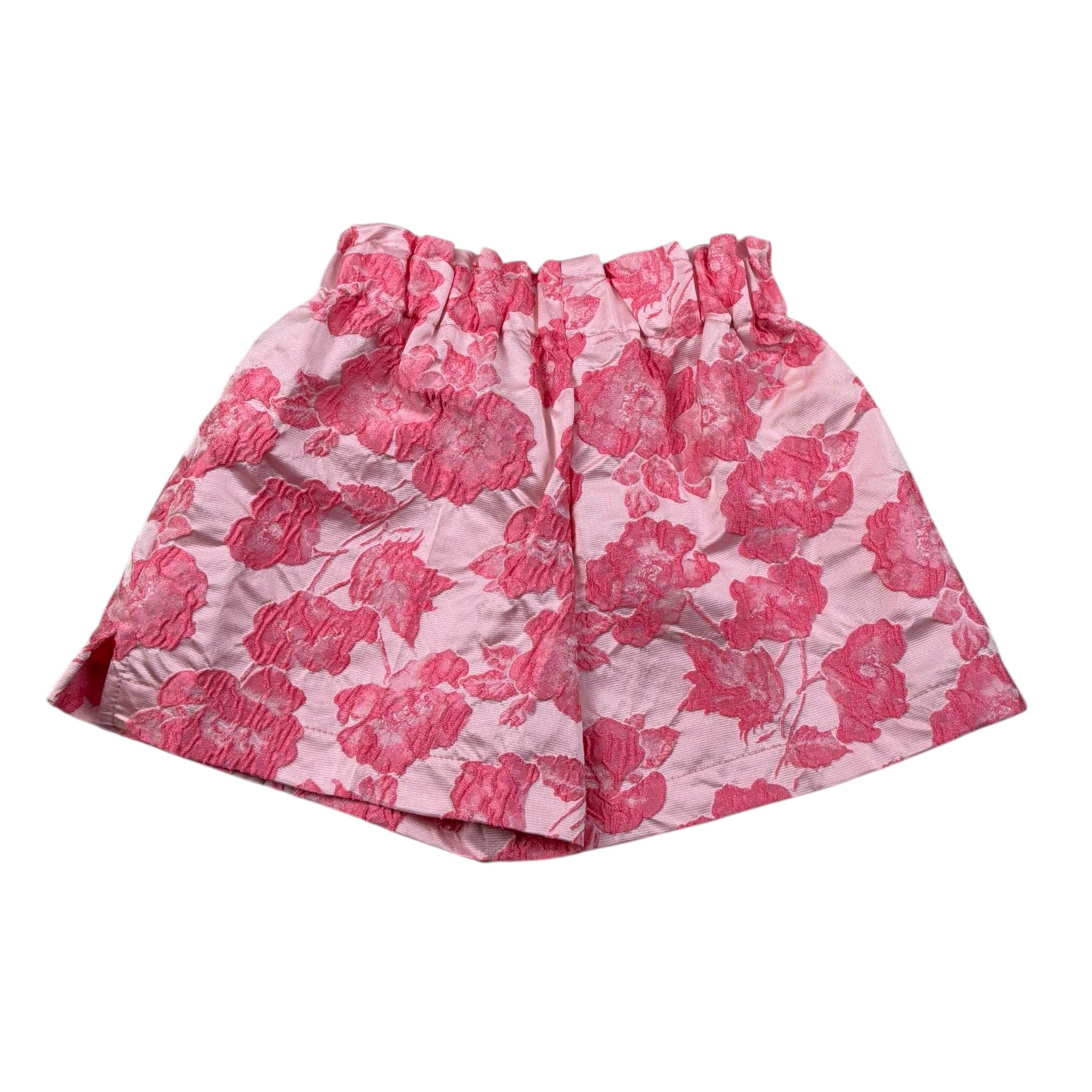 Mariuccia Shrt Tinta Unita con Ricami Ed Elastico In Vita per Bambina MMBP367 ROSA MARIUCCIA 