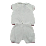 Marlu' Completo 2 Pezzi Maglia-Culotte per Neonata EB2419C BIANCO MARLU' 