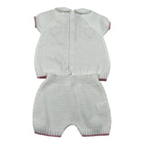 Marlu' Completo 2 Pezzi Maglia-Culotte per Neonata EB2419C BIANCO MARLU' 