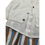 Marlu' Completo 2 Pezzi Gilet-Camicia-Pantalone per Neonato EB2480 BIANCO MARLU' 