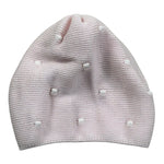 Marlu' Cappello Tinta Unita con Ricami per Neonata EC1871 ROSA MARLU' 
