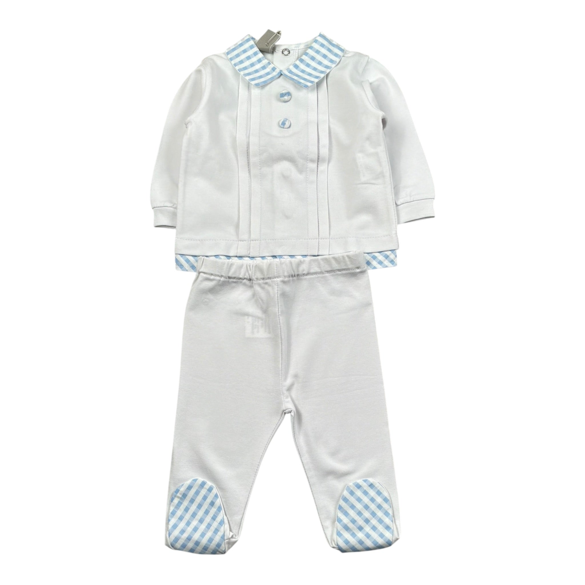 Marlu' Completo 2 Pezzi Shirt-Ghettina per Neonato EC6551 BIANCO MARLU' 