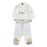 Marlu' Completo 2 Pezzi Maglia-Ghettina per Neonato EL5051 BIANCO MARLU' 