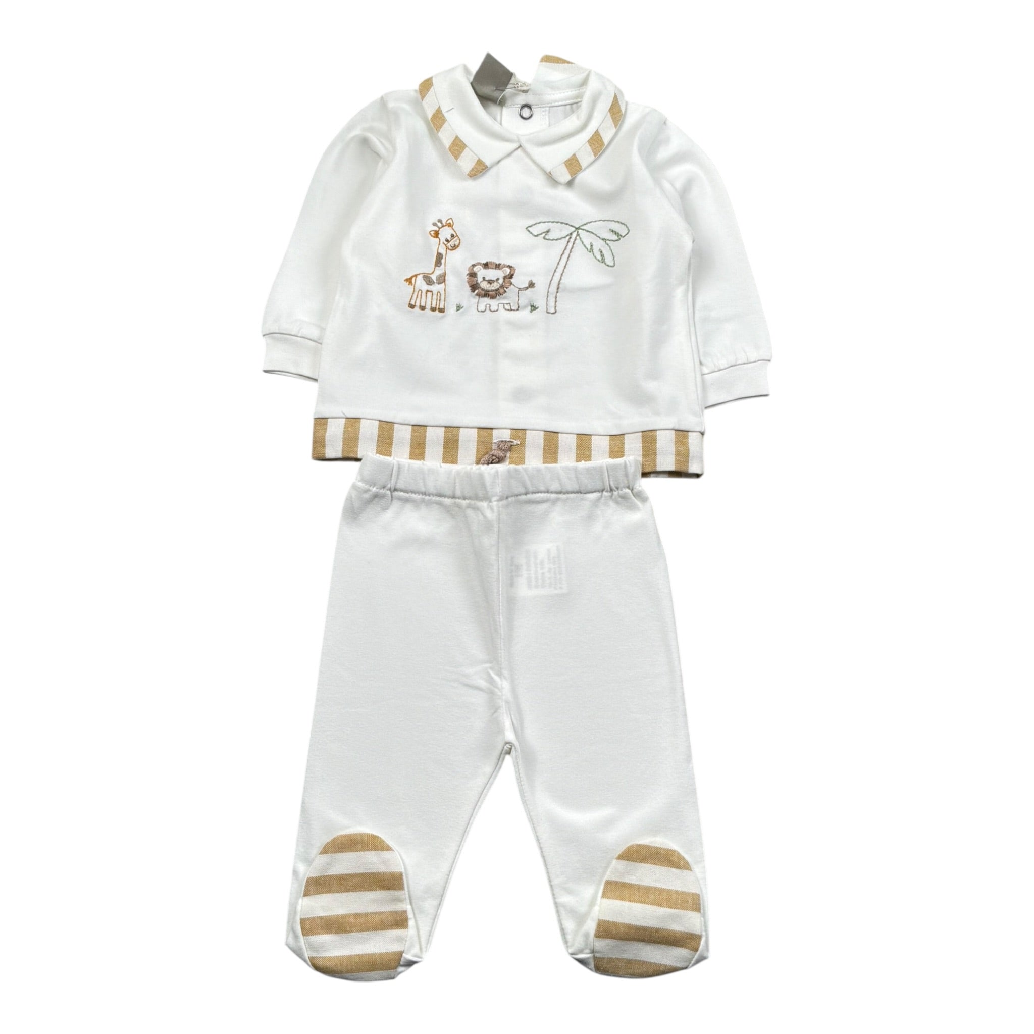 Marlu' Completo 2 Pezzi Maglia-Ghettina per Neonato EL5051 BIANCO MARLU' 