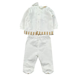 Marlu' Completo 2 Pezzi Maglia-Ghettina per Neonato EL5051 BIANCO MARLU' 