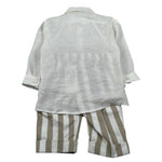 Marlu' Completo 3 Pezzi Camicia-Pantalone-Papillon per Neonato ES2971 PANNA MARLU' 