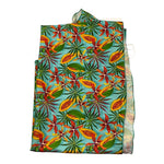 Matinée Pareo Tinta Unita con Fantasia Fiori per Bambina CC4025 VERDE ACQUA MATINÉE 