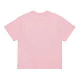 Max Mara T-Shirt Girocollo Tinta Unita con Stampa per Bambina MX0005 ROSA MAX MARA 