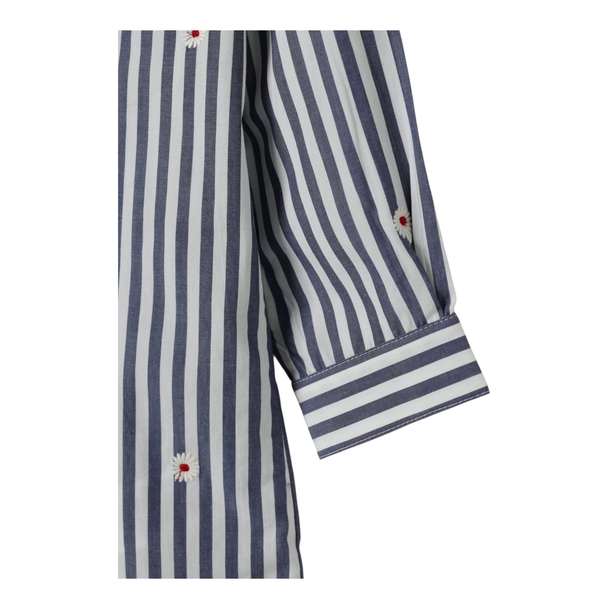 Max&Co. Abito Modello Camicia Bicolore con Fantasia A Righe per Bambina MX0119 BIANCO MAX&Co. 