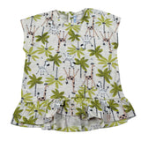 Mayoral T-Shirt Girocollo Tinta Unita con Stampa per Bambina 10477J BEIGE MAYORAL 