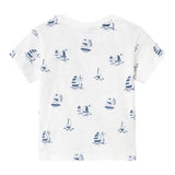 Mayoral T-Shirt Tinta Unita con Stampa per Neonato 1058 BIANCO MAYORAL 