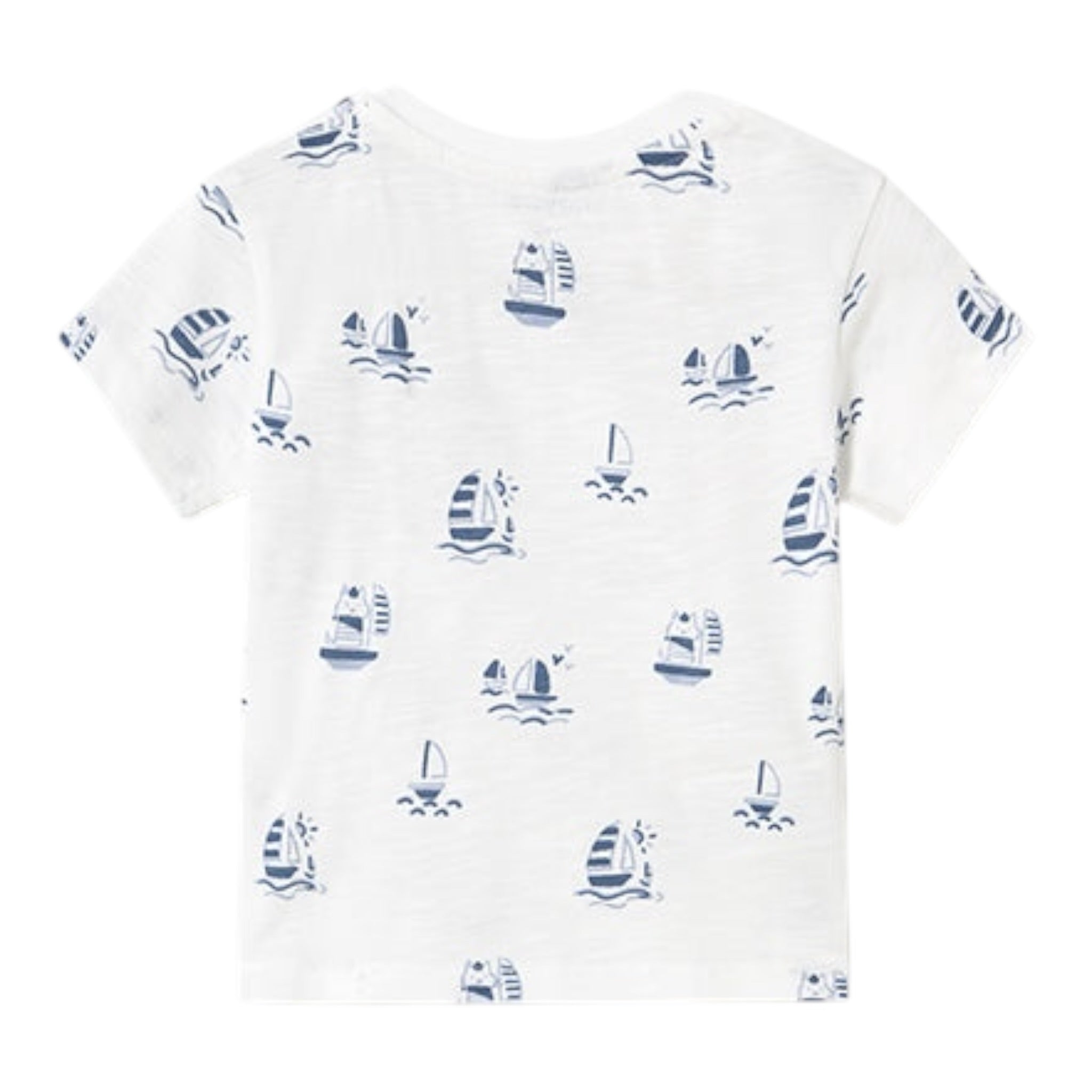 Mayoral T-Shirt Tinta Unita con Stampa per Neonato 1058 BIANCO MAYORAL 