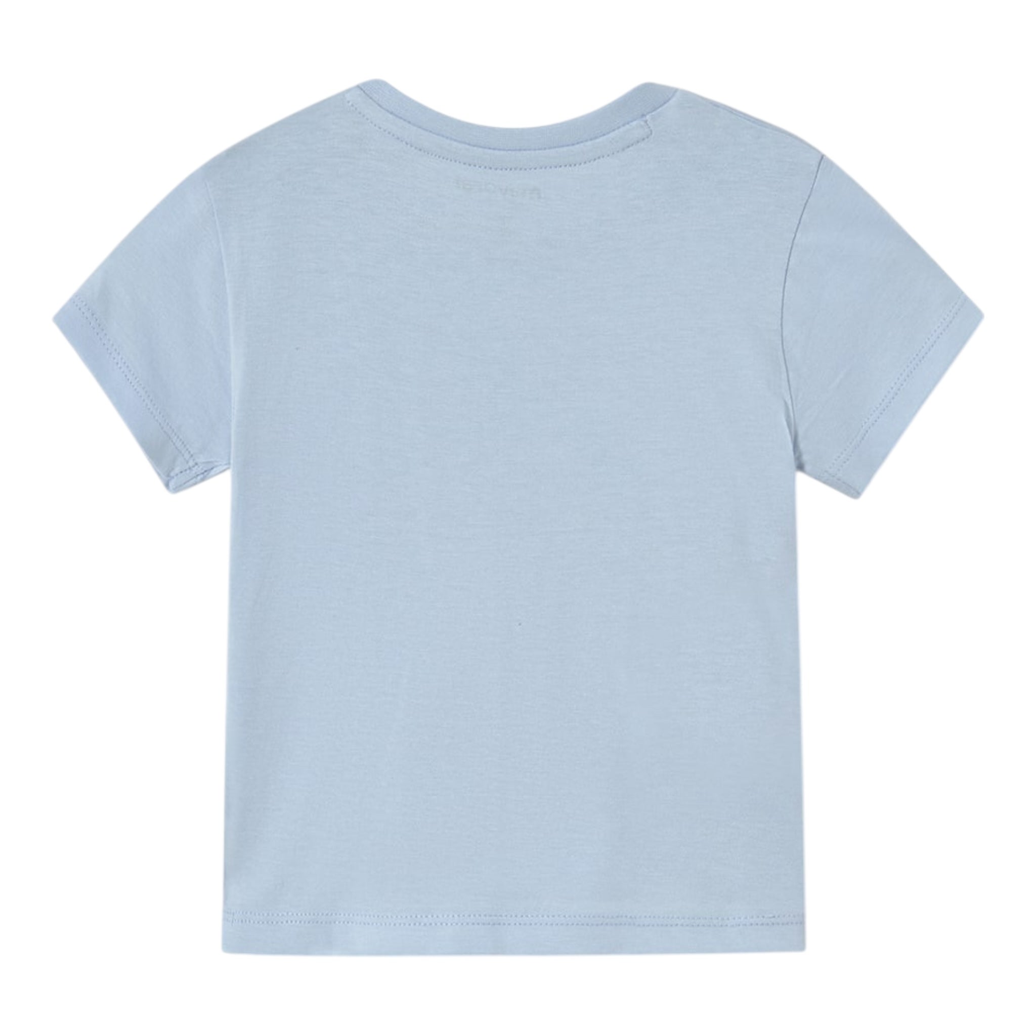 Mayoral T-Shirt Girocollo Tinta Unita con Stampa per Neonato 1065 AZZURRO MAYORAL 