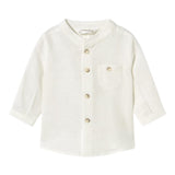 Mayoral Camicia Tinta Unita con Fantasia A Righe per Neonato 11033 PANNA MAYORAL 