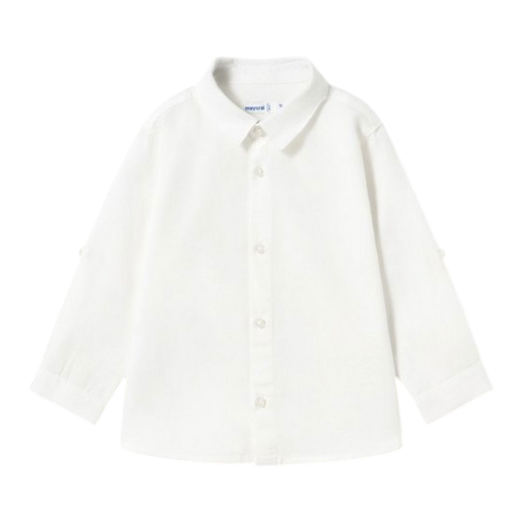 Mayoral Camicia Manica Lunga Tinta Unita per Bambino 1116XJ BIANCO MAYORAL 