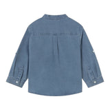 Mayoral Camicia In Denim con Collo Coreano per Neonato 1118 BLU MAYORAL 