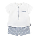 Mayoral Completo 2 Pezzi Camicia-Bermuda Bicolore per Neonato 1211 BIANCO/AZZURRO MAYORAL 