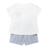 Mayoral Completo 2 Pezzi Camicia-Bermuda Bicolore per Neonato 1211 BIANCO/AZZURRO MAYORAL 
